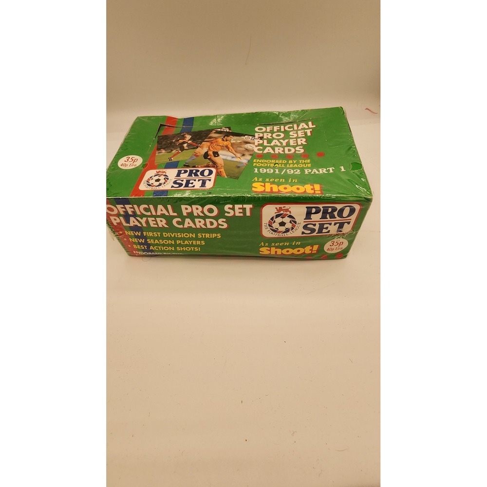 1991-92 Pro Set Football League Part 1 Sealed Box 48 Packs Soccer Cards Vintage
